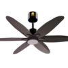 Sudharshan Atmos Silent Deco D Brown Smart BLDC Ceiling Fan