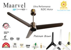 Sudharshan Maarvel Platinum Brown Smart BLDC Ceiling Fan