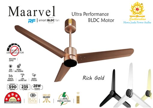 Sudharshan Maarvel Rich Gold Smart BLDC Ceiling Fan