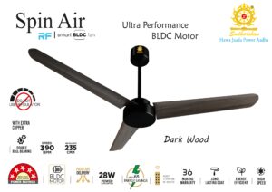 Sudharshan SpinAir Darkwood Smart BLDC Ceiling Fan