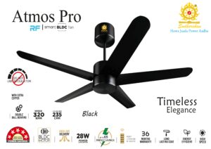 Sudharshan Atmos Pro Black Smart Bldc Ceiling Fan