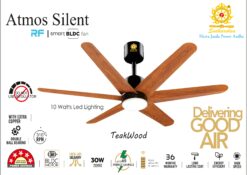 Sudharshan Atmos Silent Teakwood Smart Bldc Ceiling Fan