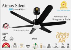 Sudharshan Atmos Silent Black smart bldc Ceiling fan